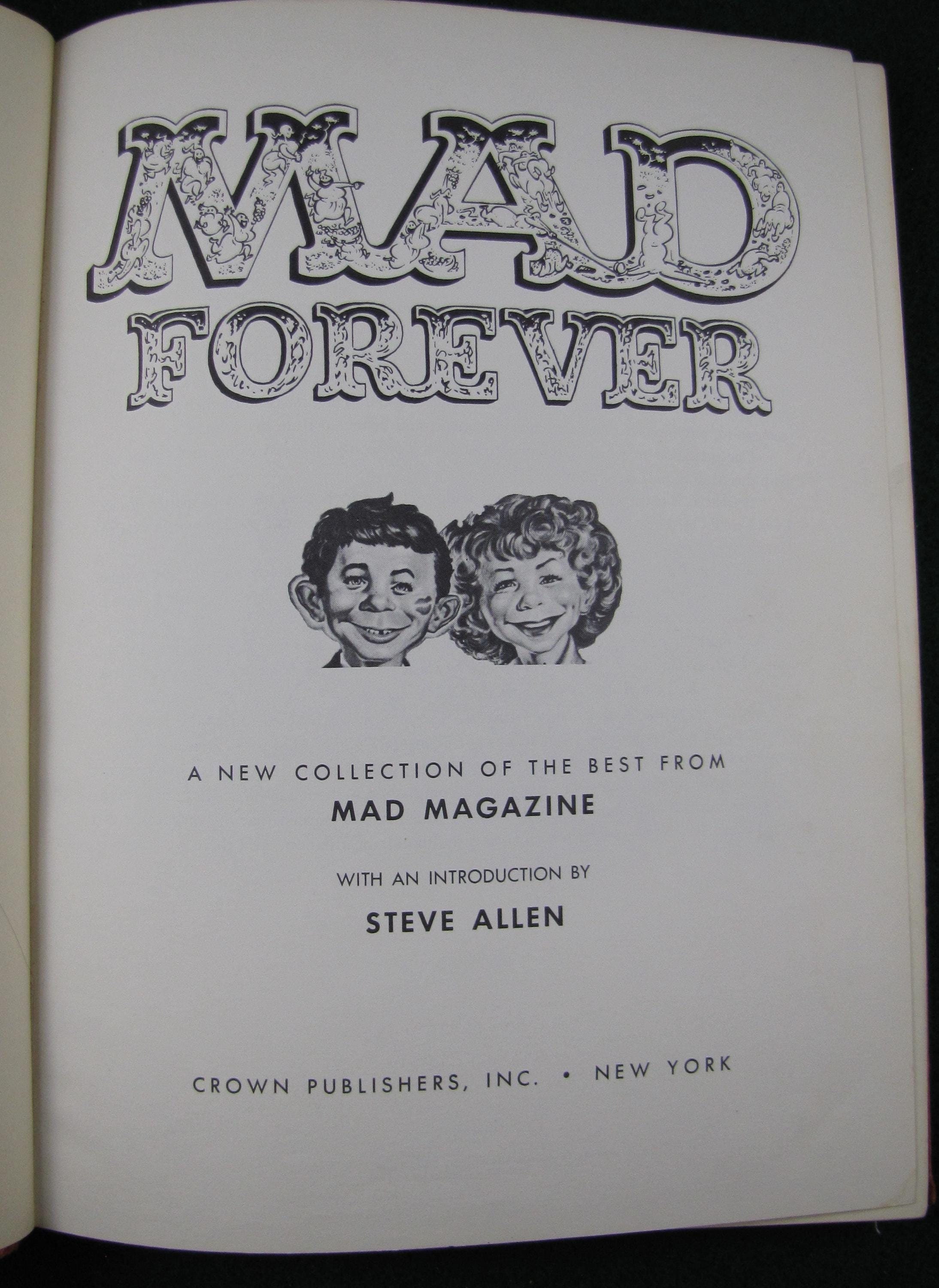 絶版初版　MAD マッド傑作選1 パロディアメリカ現代史　トムキャビンマガジン付 Mad Magazine Books - Etsy