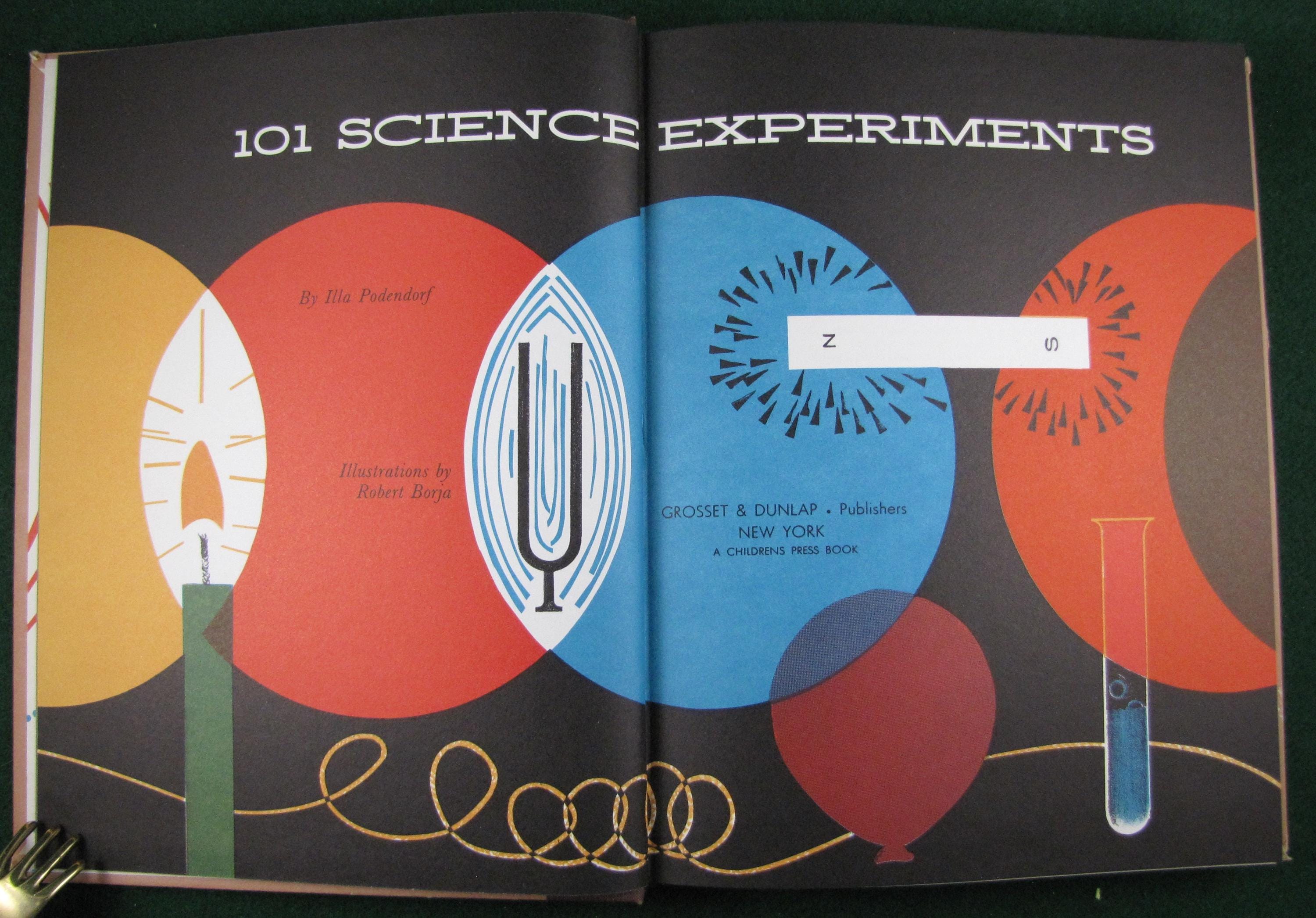 Science Hardback 101 Science Experiments // 1960 Hardback // Homeschool Science, STEM ...