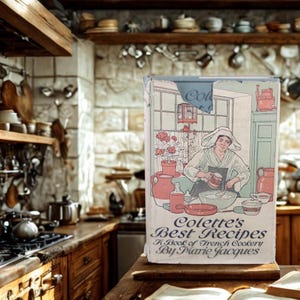 Colette's Best Recipes: A book of French Cookery // 1923 Hardback w Jacket // Very Clean! // Culinary History // Marie Jacques //