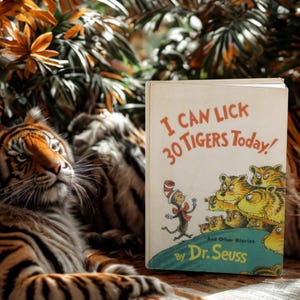 I Can Lick 30 Tigers Today, 1969 Hardback, Dr. Seuss First Edition