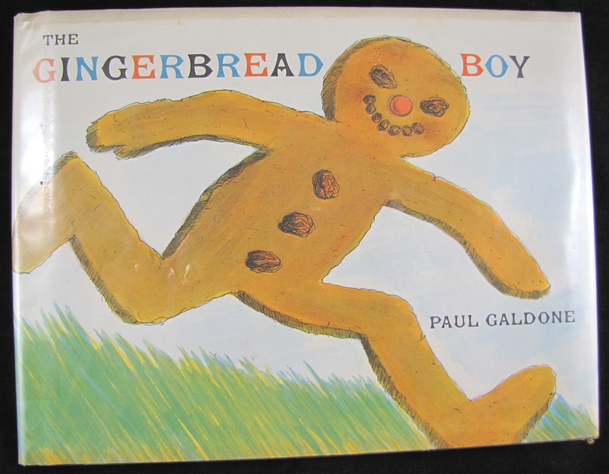The Gingerbread Boy // 1975 Hardback w Jacket // Paul Galdone Etsy