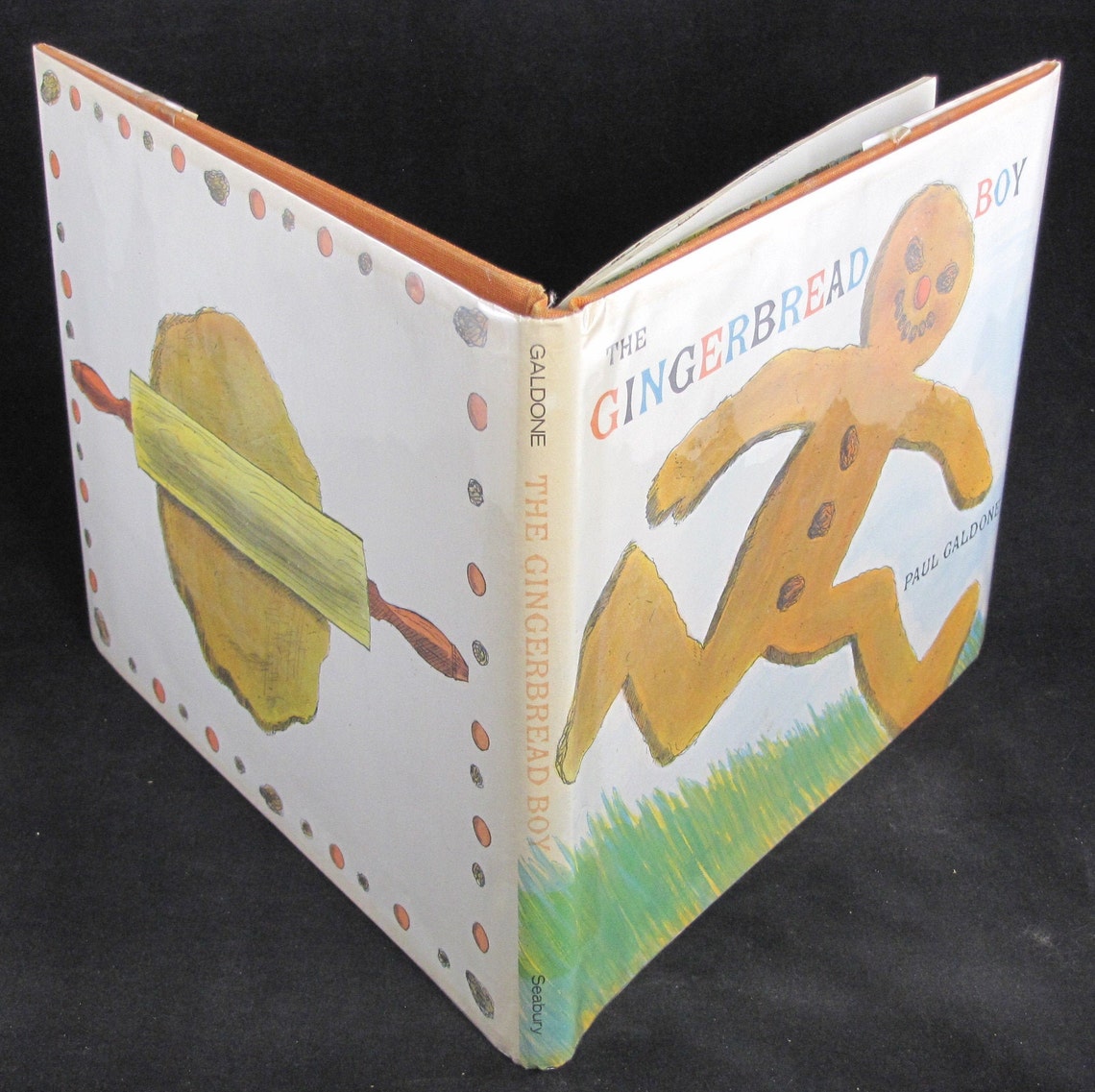 The Gingerbread Boy // 1975 Hardback W Jacket // Paul Galdone Etsy