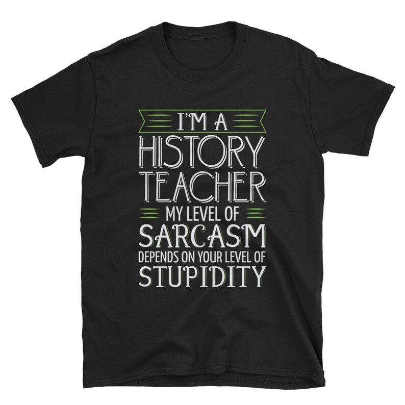 Im A History Teacher T shirt Funny Sarcasm Stupidity History Etsy
