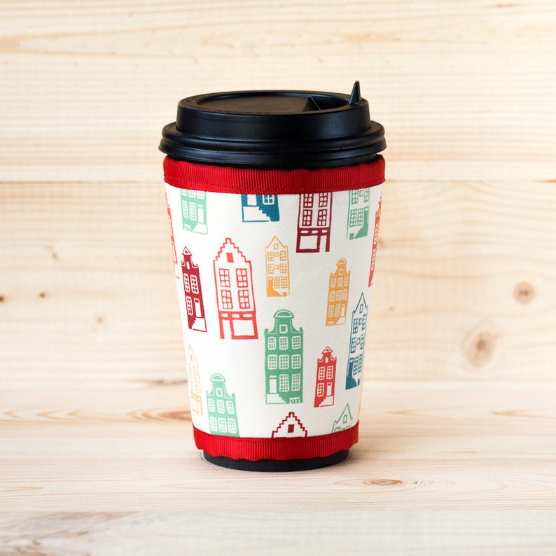 Travel Coffee cup sleeve Cup cover Coffee cup cozy Insulated Etsy