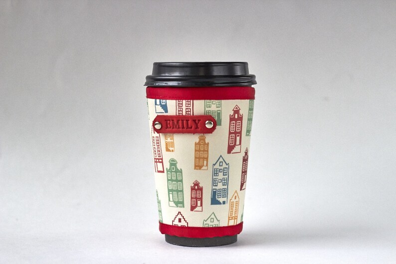 Travel Coffee cup sleeve Cup cover Coffee cup cozy Insulated Etsy