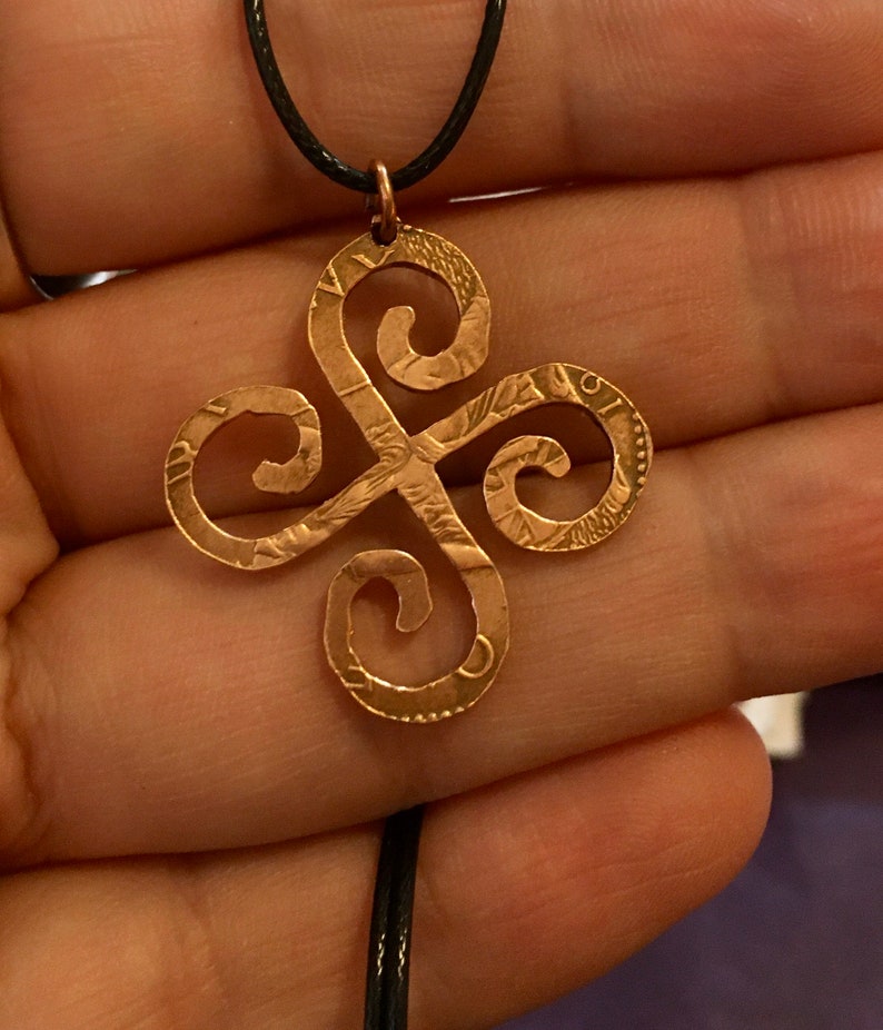 Ancient Hindu Swastika Peace Symbol Hand Cut on Old Copper Etsy