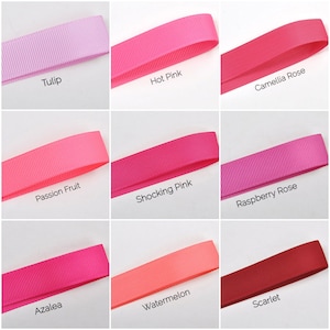 10mm Dubbelzijdig Grosgrain Lint 3 meter sneden - 3/8" Effen Kleuren Hoge Kwaliteit Geribbeld Lint