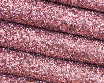 Holographic Pink - Premium Quality Chunky Glitter Fabric Sheet