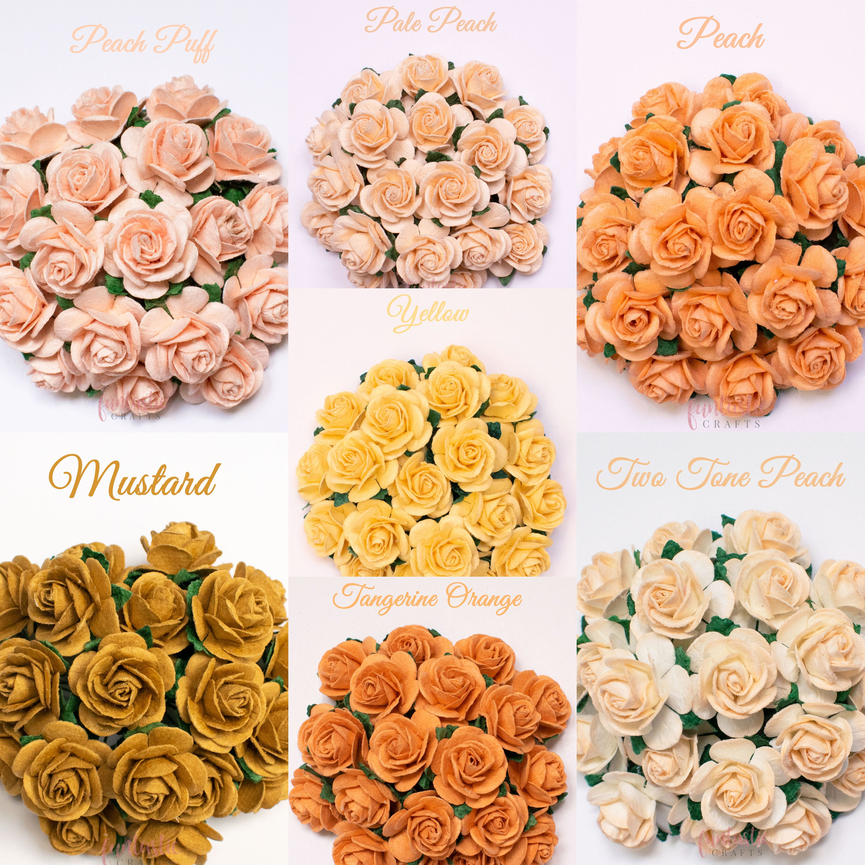 20 X Mulberry Paper Roses Small Handmade Paper Flowers 10mm - Etsy