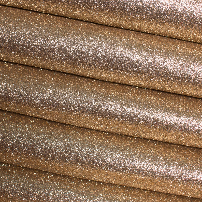 Premium Quality Fine Glitter Fabric Sheet Pale Gold