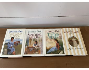 Janette Oke A Prairie Legacy Book Series 4 Novels CompleteSet Historical Fiction