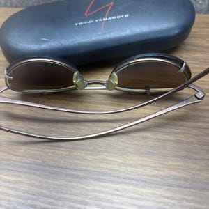 Yohji Yamamoto 52-7101 Vintage EYEglasses Sunglasses Made in Japan w/Case image 7