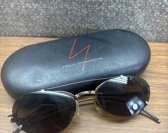 Okulary przeciwsłoneczne Yohji Yamamoto 52-7101 Vintage EYEglasses, wyprodukowane w Japonii, z etui