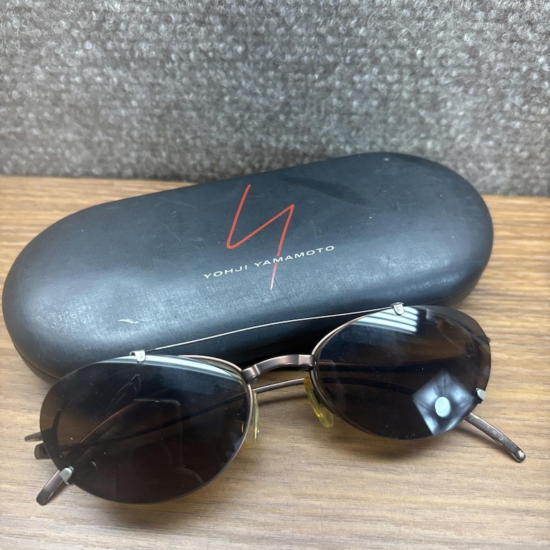 Yohji Yamamoto 52-7101 Vintage EYEglasses Sunglasses Made in Japan w/Case image 1