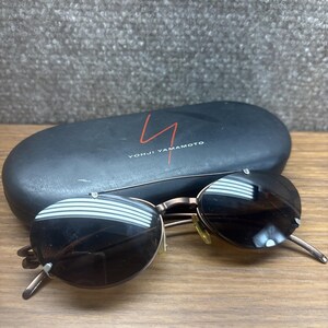 Yohji Yamamoto 52-7101 Vintage EYEglasses Sunglasses Made in Japan w/Case image 2