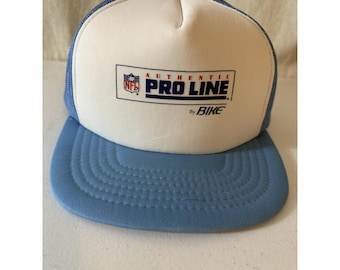 Czapka z daszkiem Vintage Truckers NFL Pro Line Snap Back męska, niebiesko-biała, piłka nożna, lata 90.