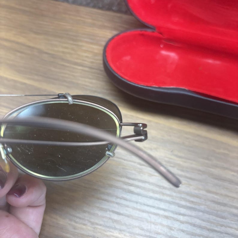 Yohji Yamamoto 52-7101 Vintage EYEglasses Sunglasses Made in Japan w/Case image 11