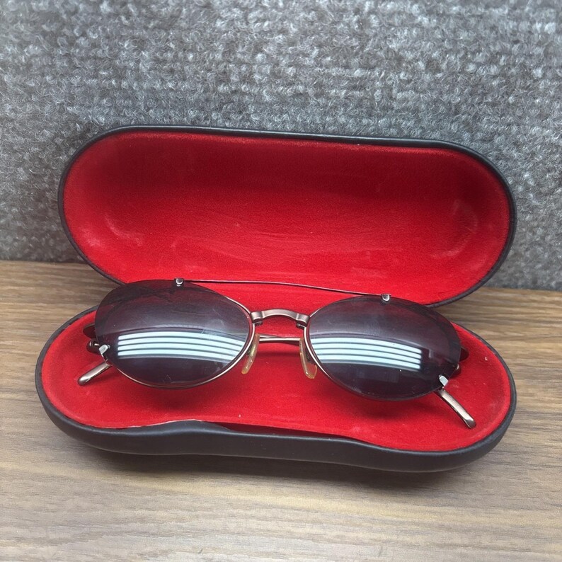 Yohji Yamamoto 52-7101 Vintage EYEglasses Sunglasses Made in Japan w/Case image 12