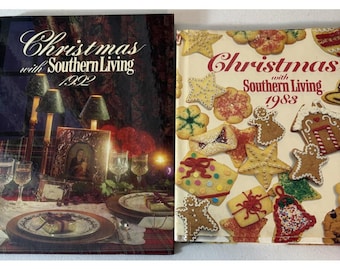 Vintage Christmas z Southern Living 1983-1992 Książka kucharska w twardej oprawie Dekoracje rękodzielnicze