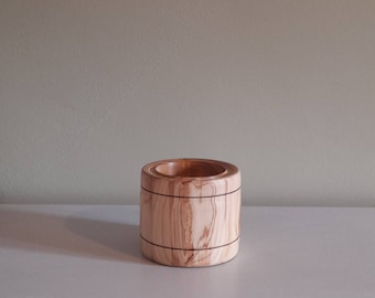 Cypress wood pot