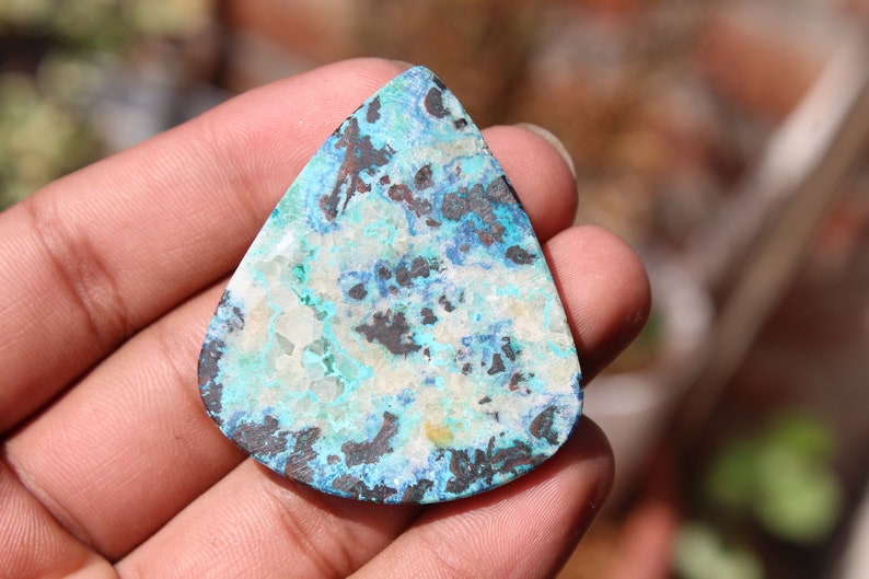 Chrysocolla gemstone | NATURAL Chrysocolla Chrysocolla cabochon Handmade Chrysocolla