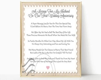 First Anniversary Gift for Husband, Wife, First Anniversary Card Alternative, Paper Gifts Anniversary, Paper Gifts for Him, 1st Anniversary