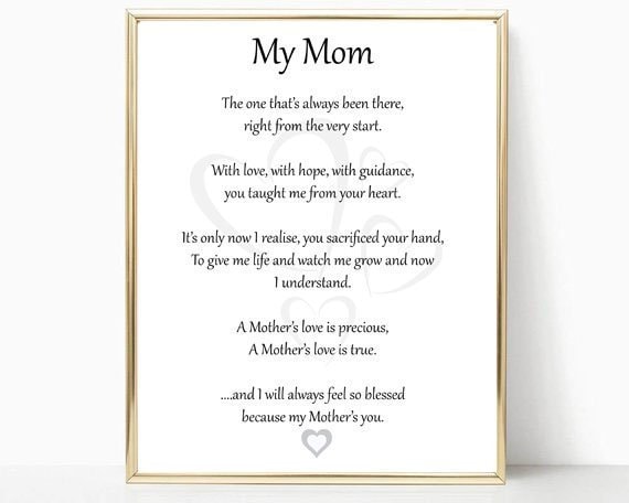 what makes a mother poem