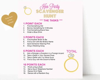 Hen Night Party Game Girls Night Out Fun Drinking Game DARES APRON Pink & Black Hen Night Party Game Girls Night Out Fun Drinking Game DARES APRON Pink & Black