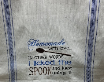 EMBROIDERED TEA TOWEL