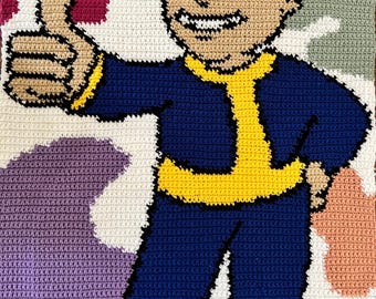Fallout Inspired Tapestry Crochet Pattern PDF | Digital Download Crochet Pattern
