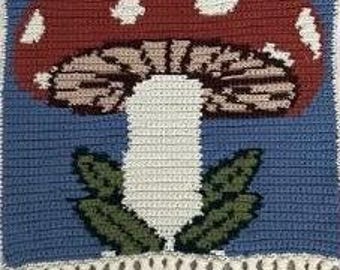 Mushroom Tapestry Crochet Pattern PDF | Digital Download Crochet Pattern