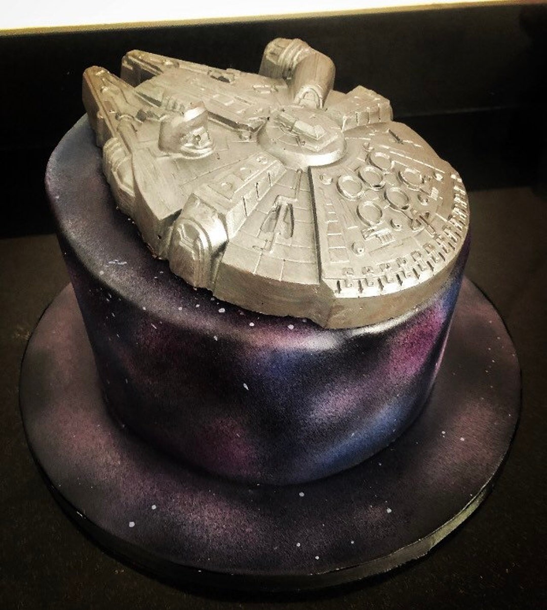 Solid Chocolate Millenium Falcon Cake Topper Star Wars - Etsy Australia