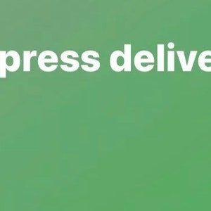 Express delivery upgrade guaranteed next day before 1pm