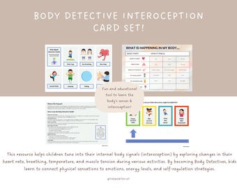 Body Detective Cards: Digital Resource for Kids to Explore Interoception & Understand Body Sensations