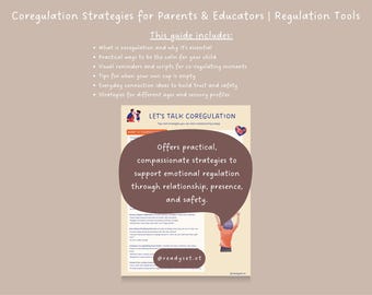 Coregulation Strategies for Parents & Educators – Printable PDF from a Paediatric OT | Calm and Connection Tools