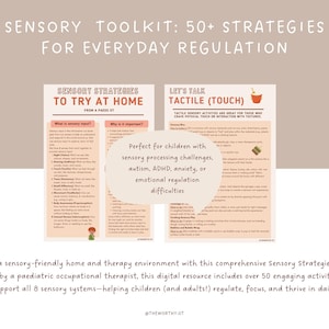 Boîte à outils sensorielle : plus de 50 stratégies de régulation quotidienne à domicile et en thérapie