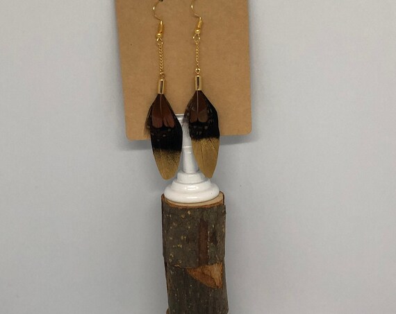 Gold Dipped, Dangle Earrings - FREE SHIPPING