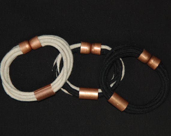 Rope Bracelet With Copper and Magnetic Clasp