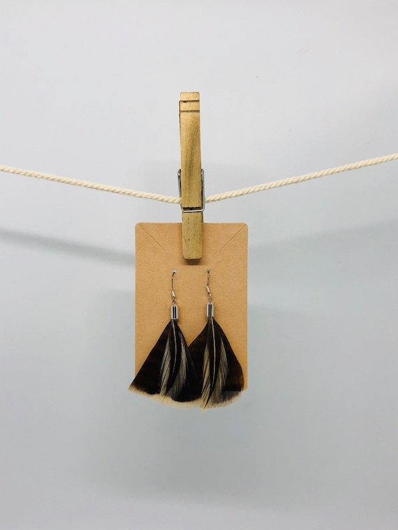 Turkey Feather Earrings