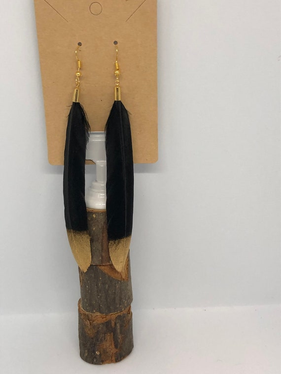 Long Feather Earrings - FREE SHIPPING
