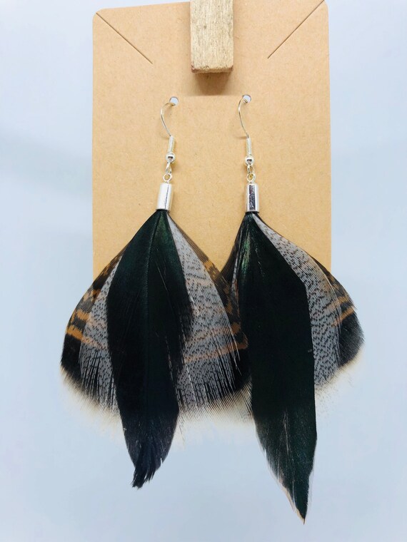 Funky and Unique Feather Earrings