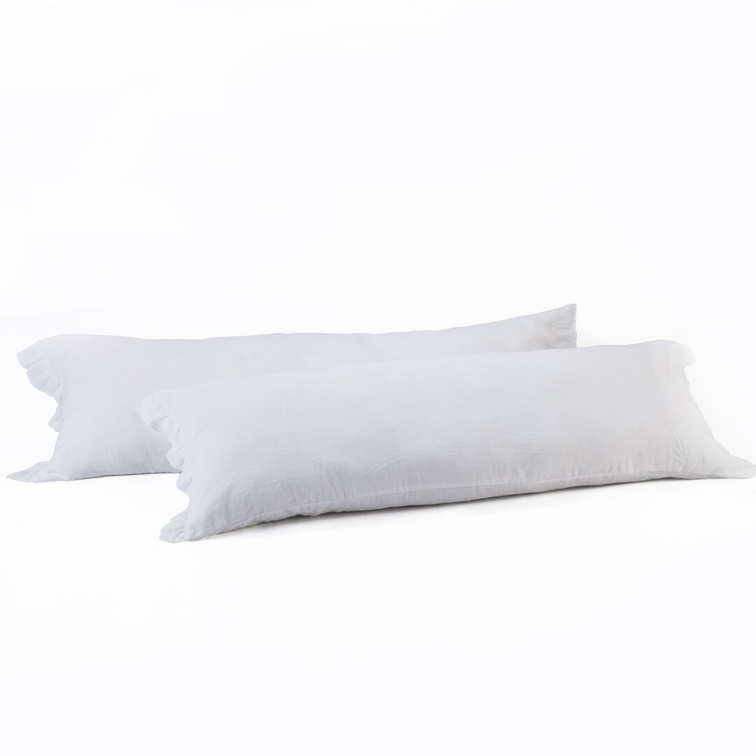 LINEN BODY PILLOW Case Pillow Case 20 X 54 Inches Stone Etsy