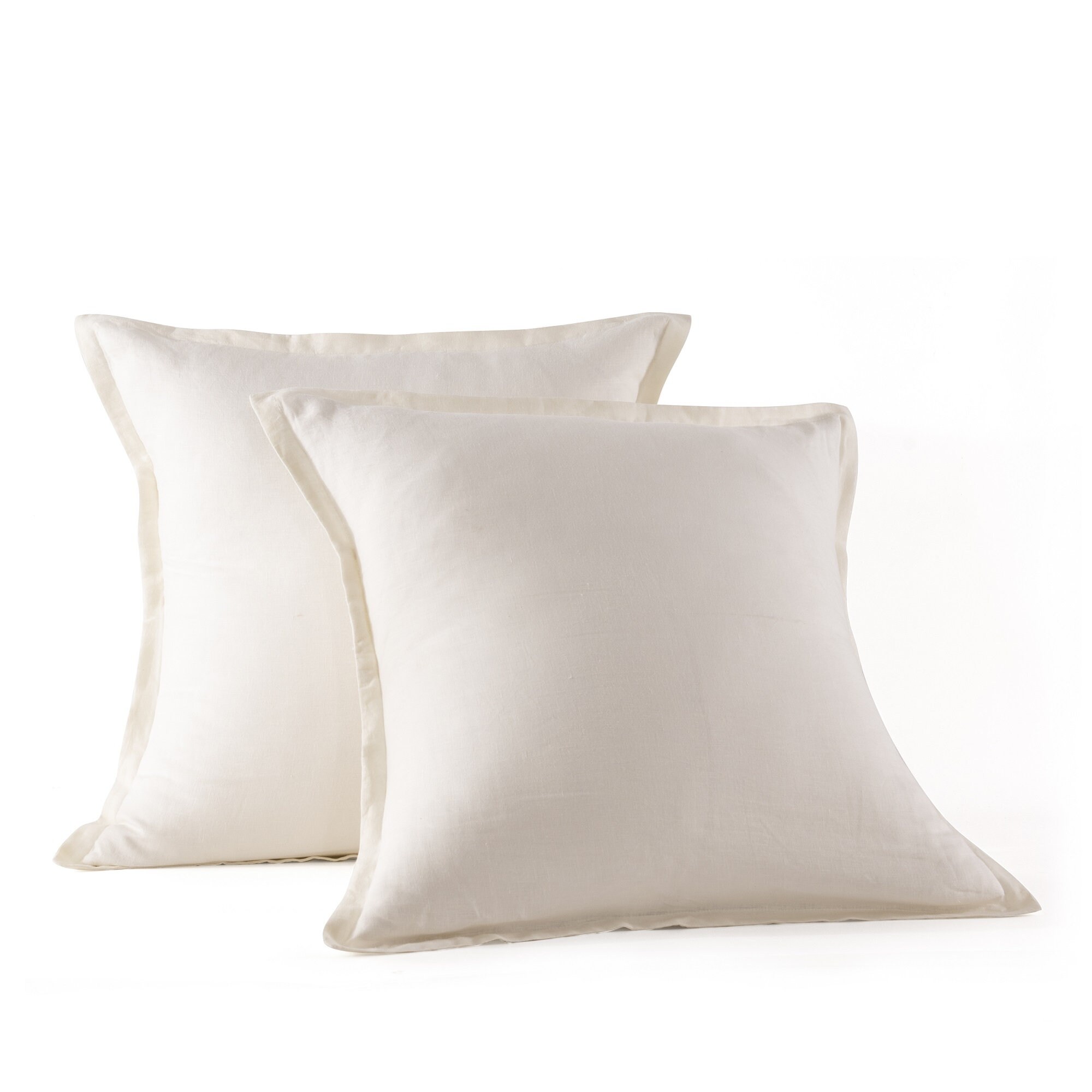 Linen European Pillow Shams 2 Pcs 26x26 Square Etsy