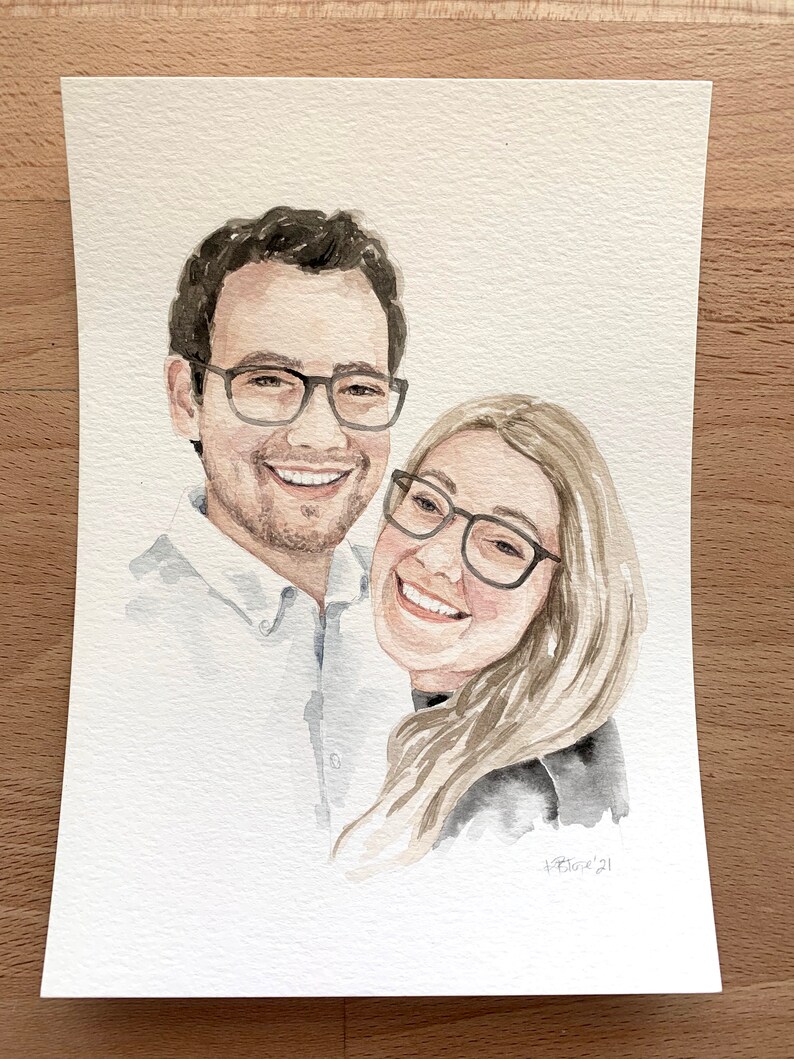 Custom Watercolor Portrait image 9