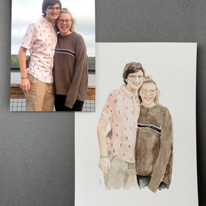 Custom Watercolor Portrait image 3