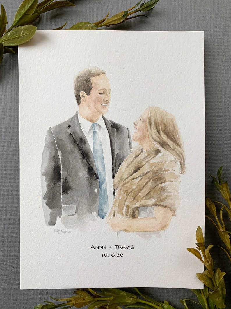 Custom Watercolor Portrait image 1