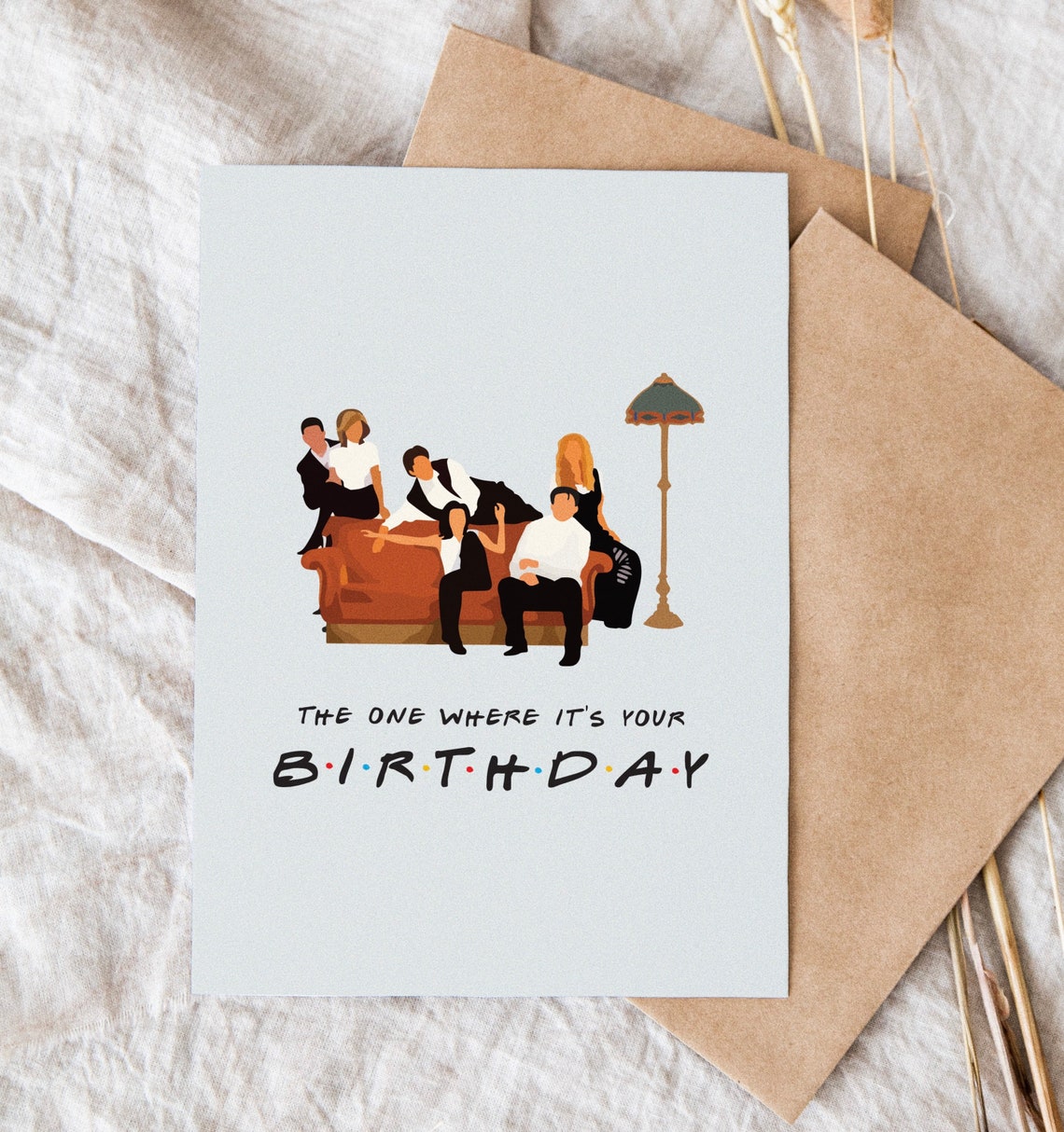 FRIENDS Birthday Card Friends TV Show Birthday Card - Etsy Singapore