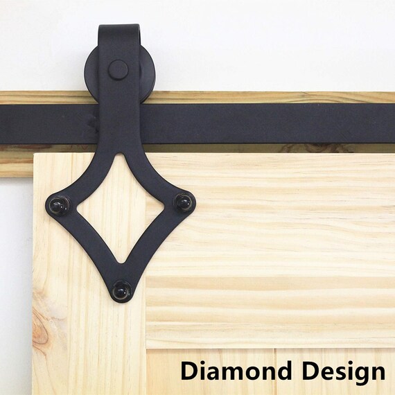 Double Bypass Sliding Barn Door Hardware Kit Single Interior Etsy