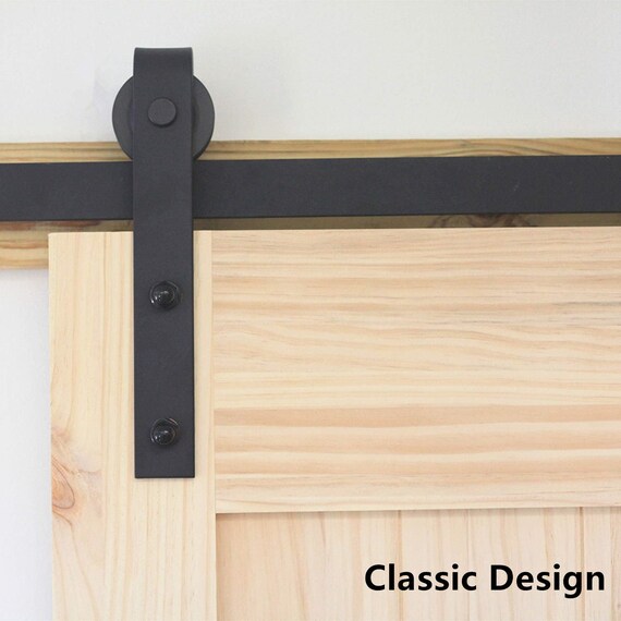 Double Bypass Sliding Barn Door Hardware Kit Single Interior Exterior Use 4 4 5 5 5 5 6 6 6 7 7 5 8 9 10 11 12 13 14 15 16 18 20 Ft Track