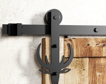 Non-Bypass Sliding Barn Door Hardware Kit - Bucks Design Roller